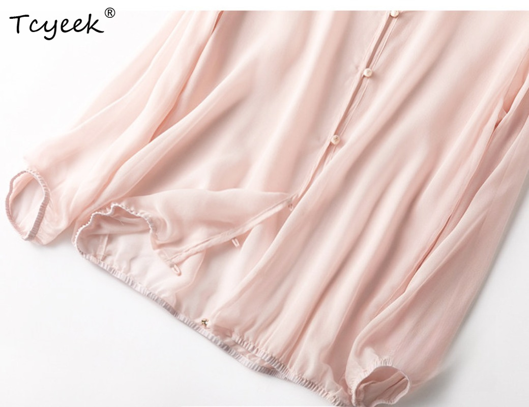 Tcyeek 100% Real Mulberry Silk - Summer Clothing Women のレビューと価格