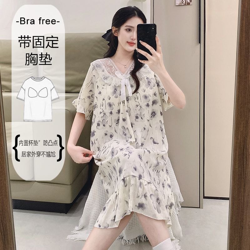 Plus Size Sweet Floral Print N - Summer Clothing Model のレビューと価格