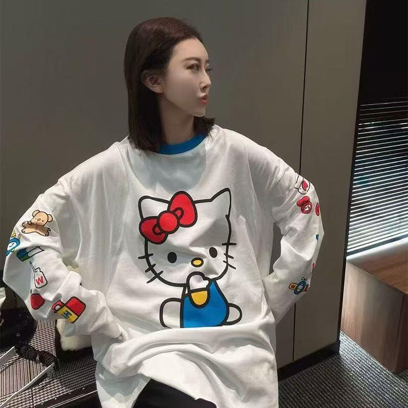 Long-Sleeved Hello Kitty Summe - Summer Clothing Women のレビューと価格