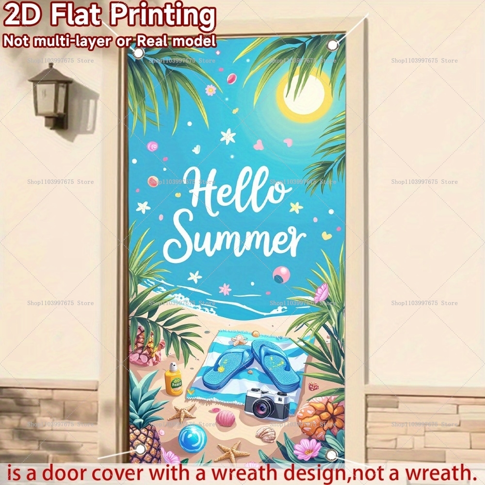 Hello Hawaii 1pc 2D Door Banne - Summer Clothing Banner のレビューと価格
