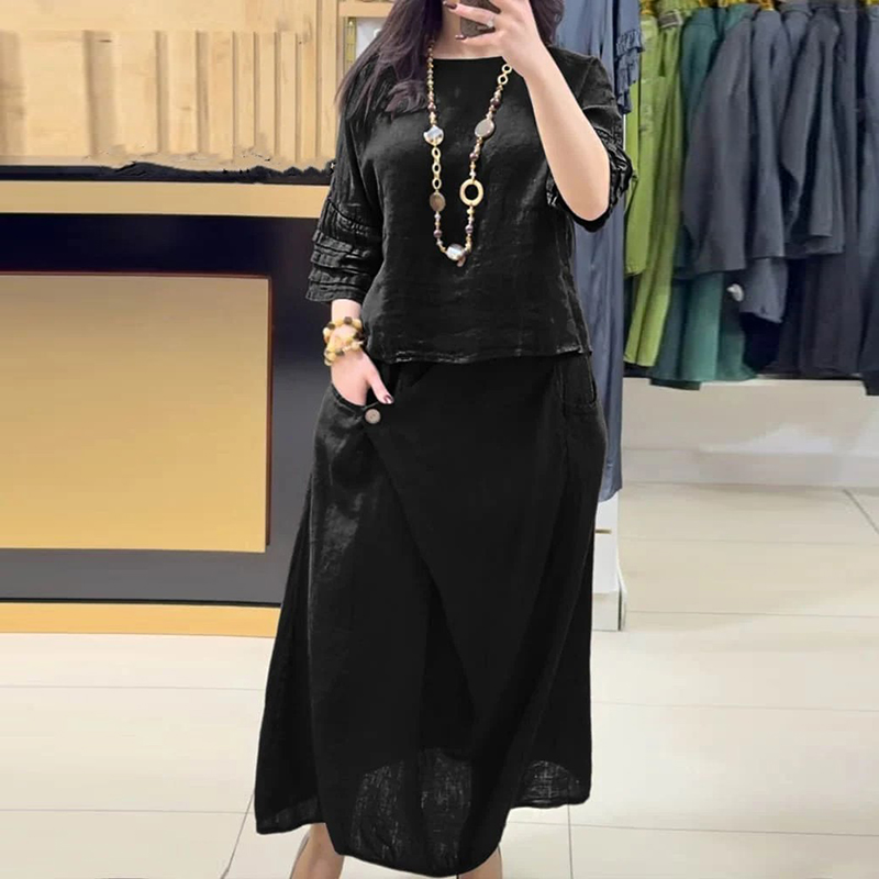 Casual O Neck Top Pullover & A - Summer Linen Clothing For Women のレビューと価格