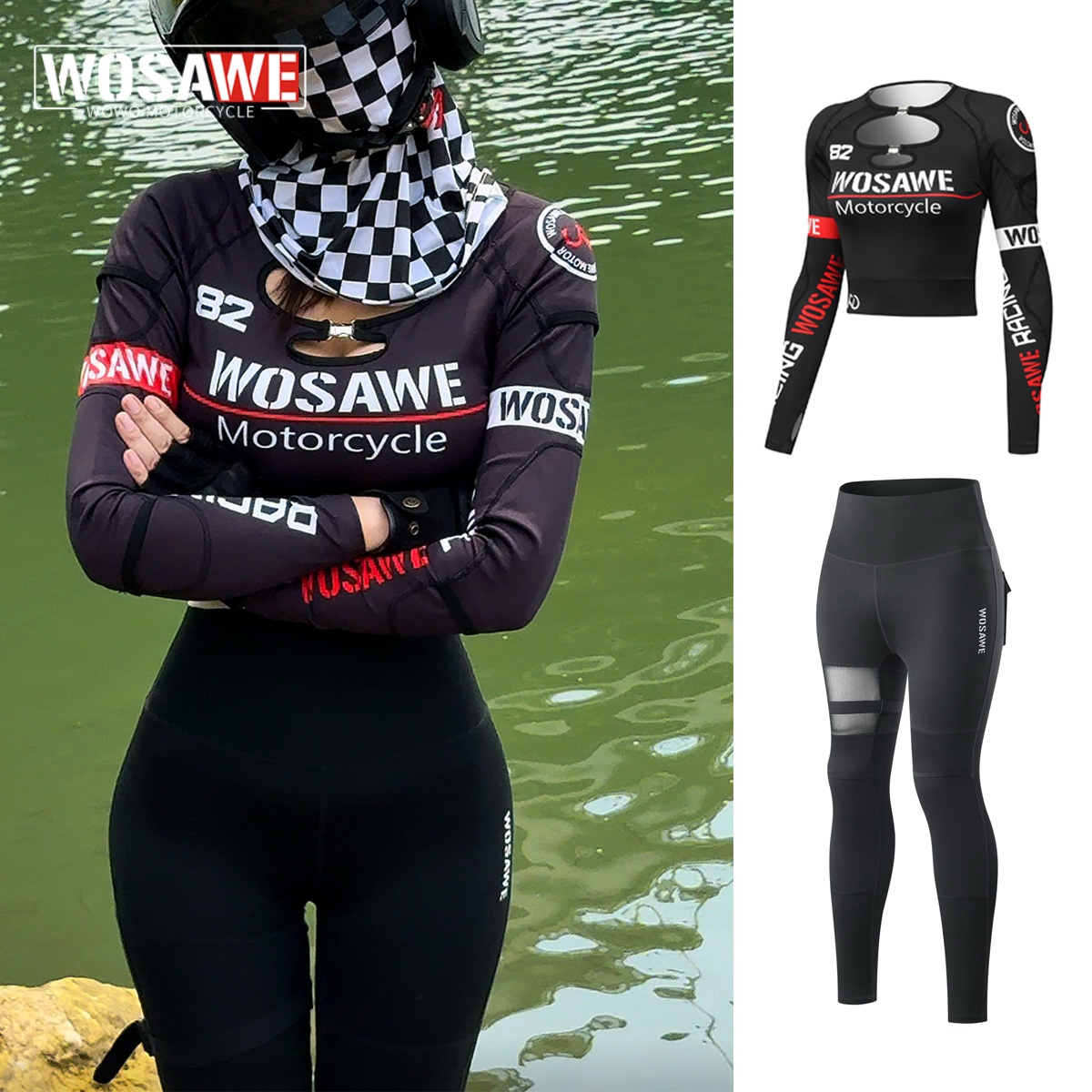 WOSAWE Summer Women Slim Motor - Summer Light Clothing のレビューと価格