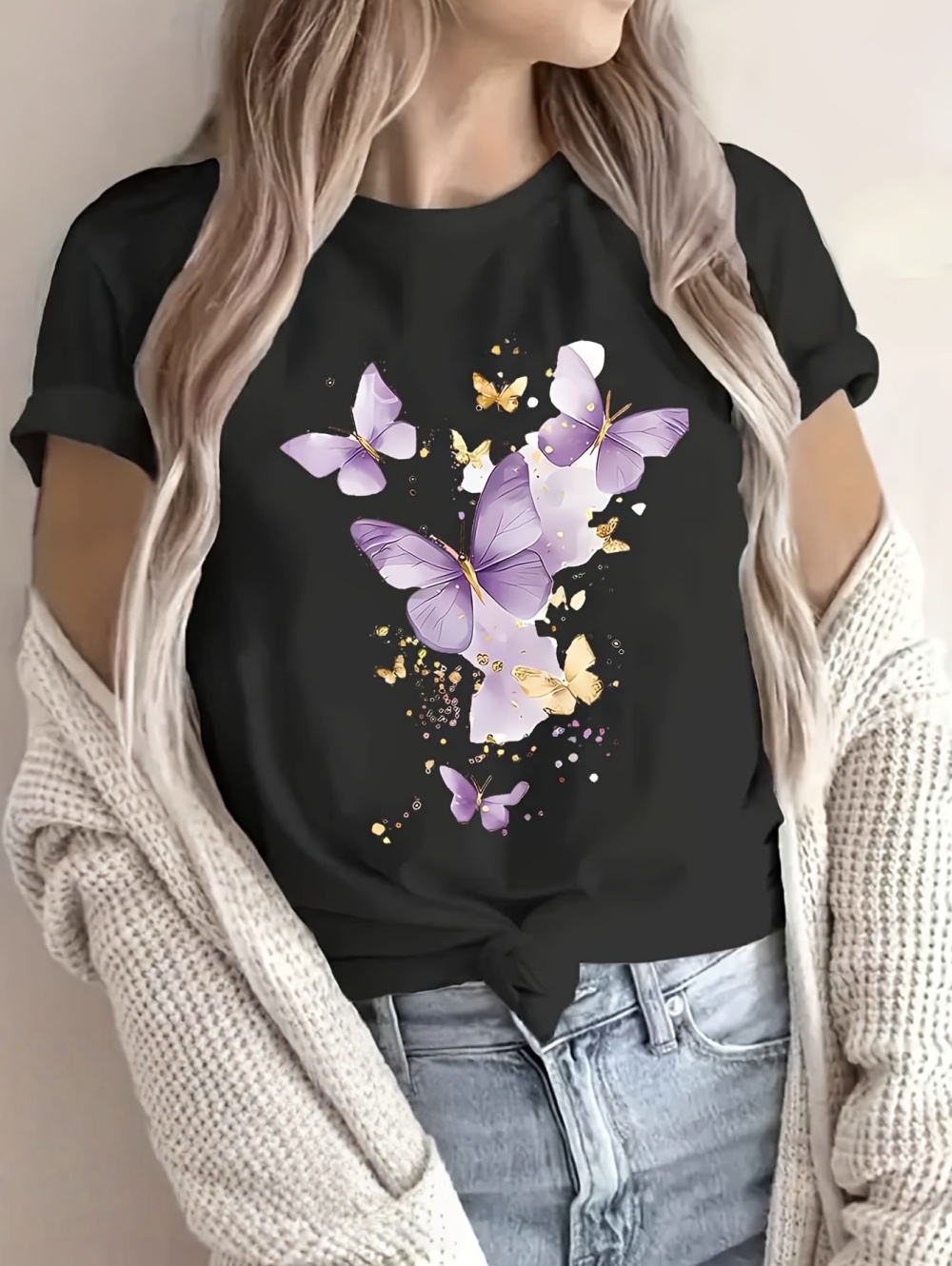 Vintage Butterfly and Flower F - Summer Holiday Clothing Women のレビューと価格