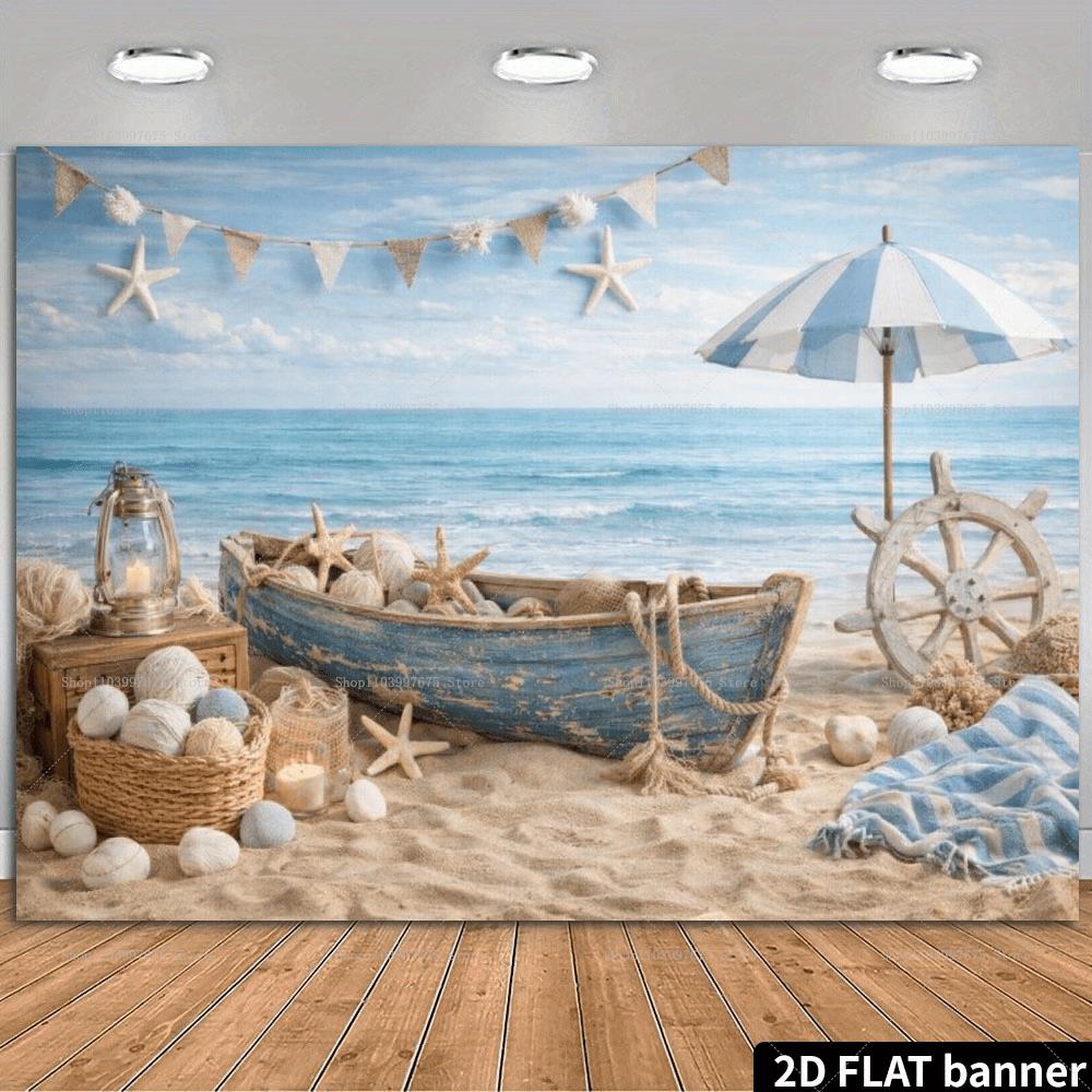 2D Beach Vacation Backdrops St - Summer Clothing Banner のレビューと価格