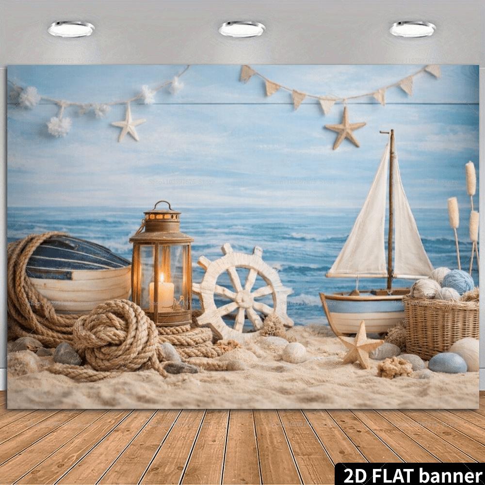 2D Beach Vacation Backdrops St - Summer Clothing Banner のレビューと価格