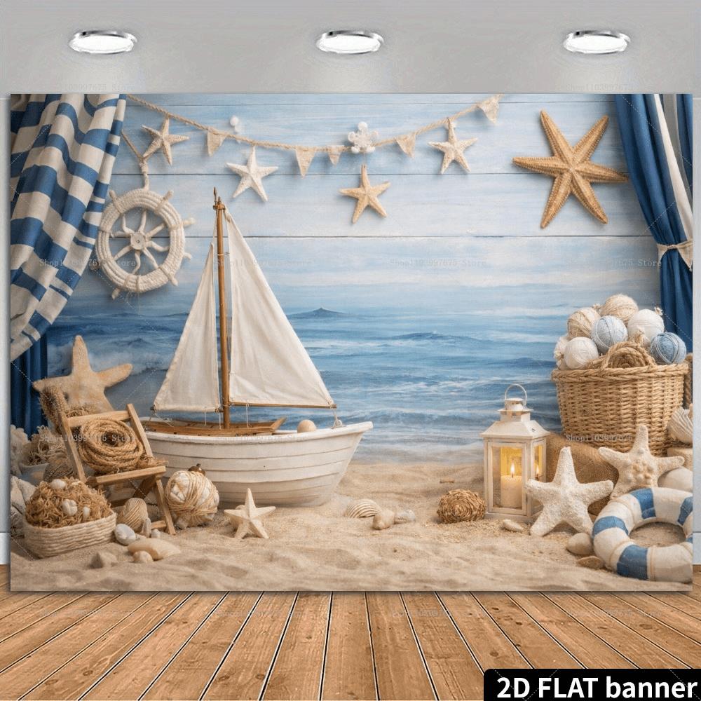 2D Beach Vacation Backdrops St - Summer Clothing Banner のレビューと価格