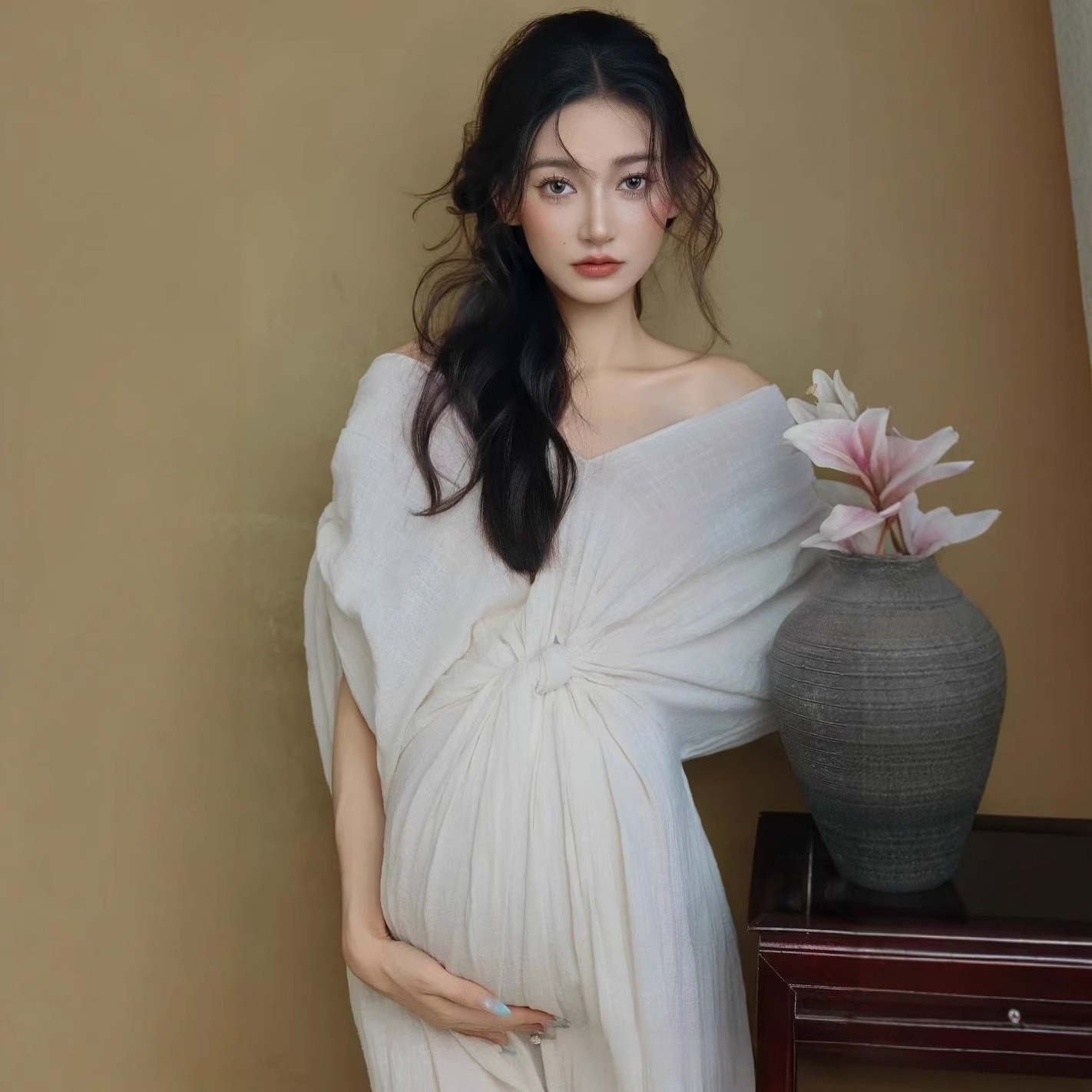 Women Maternity Photoshoot Fre - Summer Clothing In French のレビューと価格