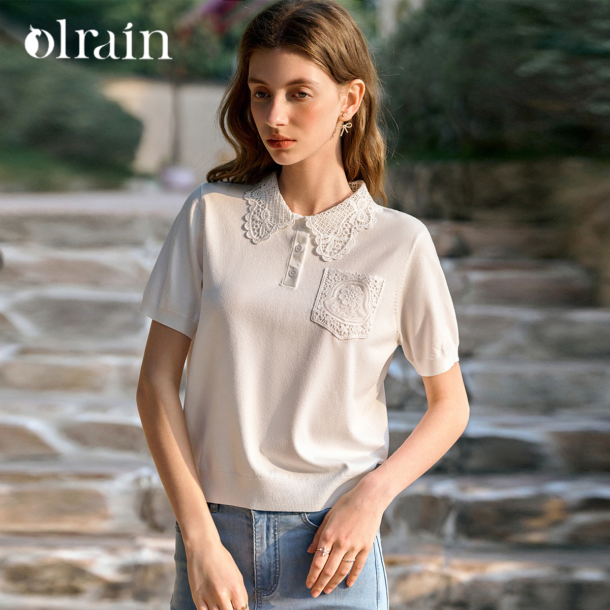 OLrain White Pullover Sweater  - Summer Jumper Clothing のレビューと価格