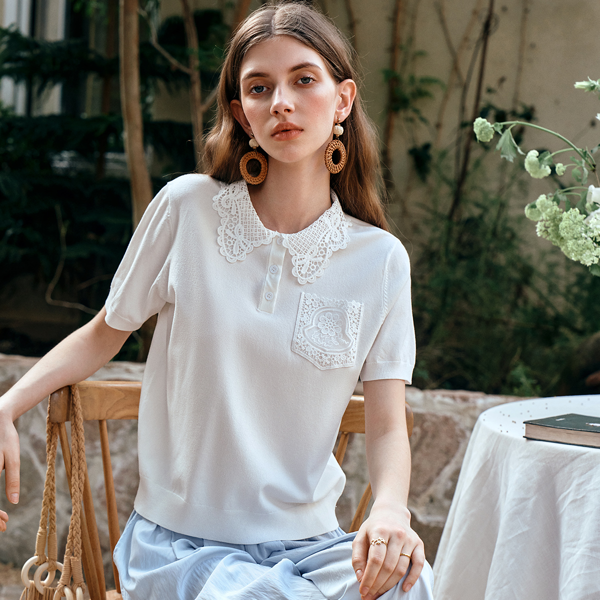 OLrain White Pullover Sweater  - Summer Jumper Clothing のレビューと価格