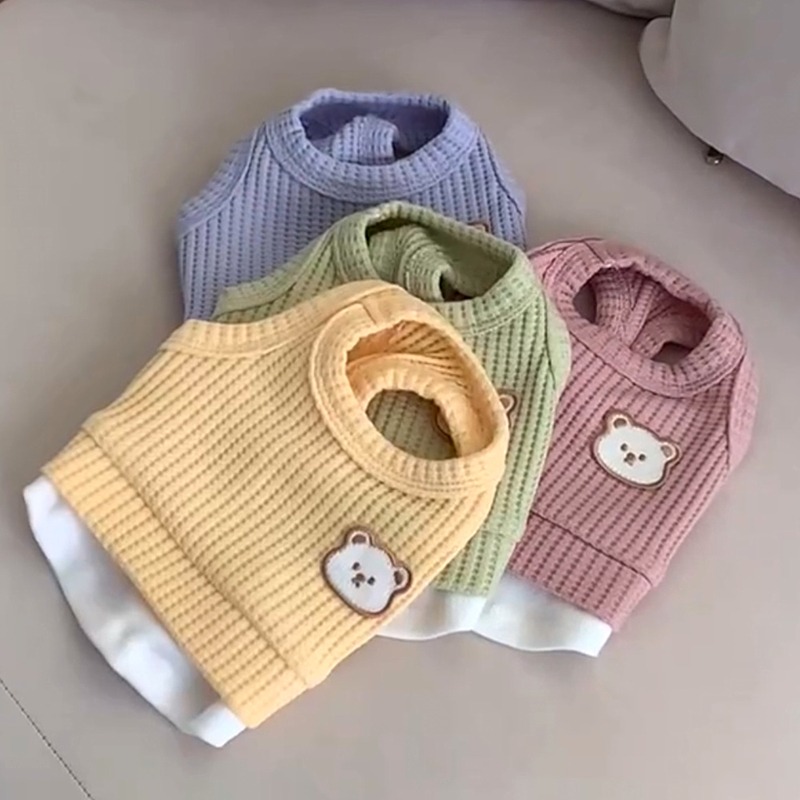 Yellow Waffle Pet Clothes Summ - Soft Summer Yellow Clothing のレビューと価格