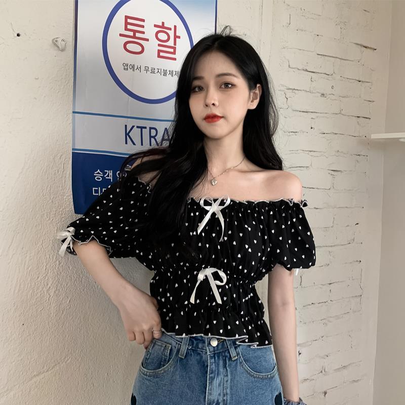Blouses Women Summer French Pu - Crop Blouse Linen のレビューと価格
