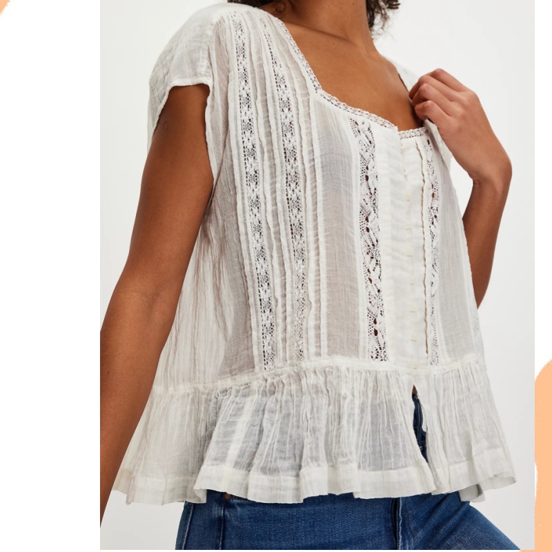 Womens Vintage Tank Crop Top L - Crop Blouse Linen のレビューと価格