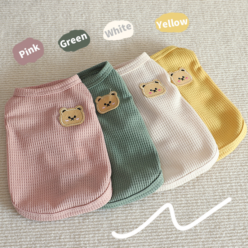 1pc Green Bear Vest Pet Dog Cl - Summer Green Clothing のレビューと価格