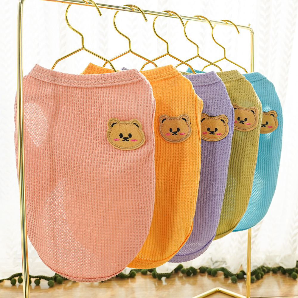 1pc Green Bear Vest Pet Dog Cl - Summer Green Clothing のレビューと価格