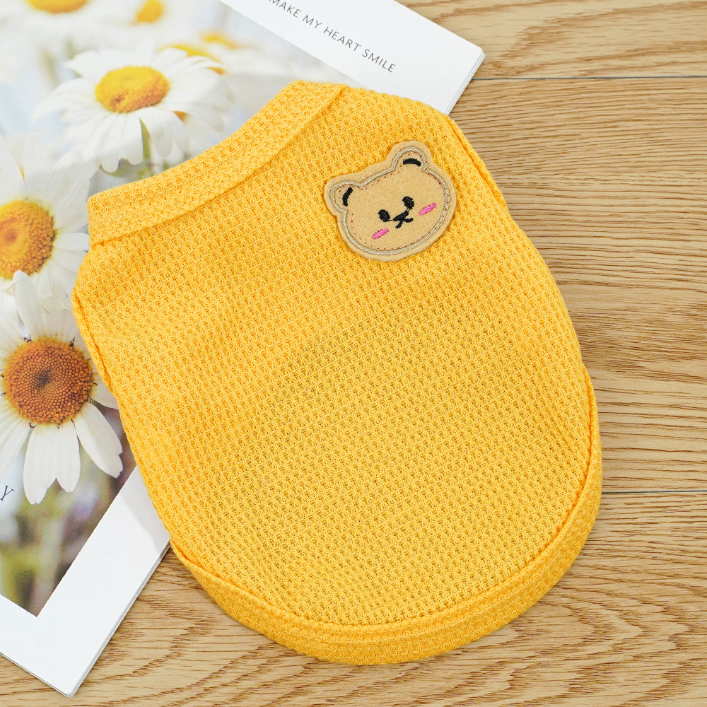 1pc Green Bear Vest Pet Dog Cl - Summer Green Clothing のレビューと価格