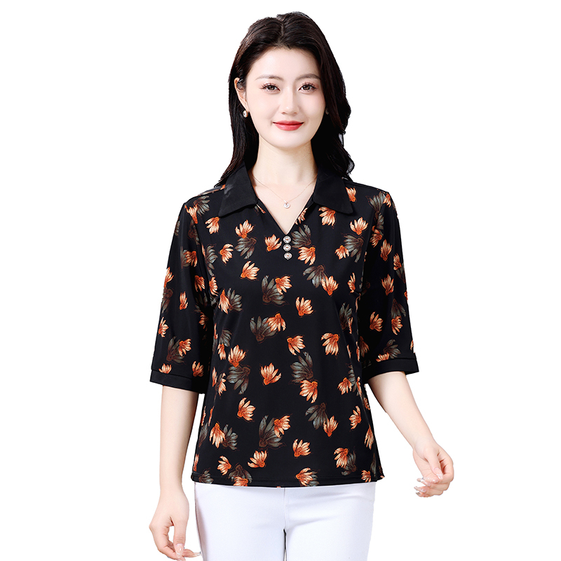 Contrast Geometric Texture Tee - Summer 2025 Clothing Essentials のレビューと価格