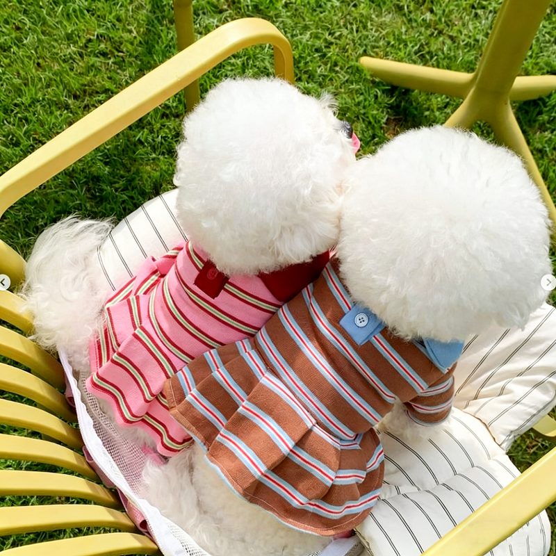 Dog Clothes Summer Striped Dog - Summer Clothing In French のレビューと価格