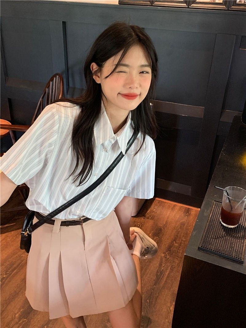 Shirts Women Bamboo-linen Blen - Crop Blouse Linen のレビューと価格