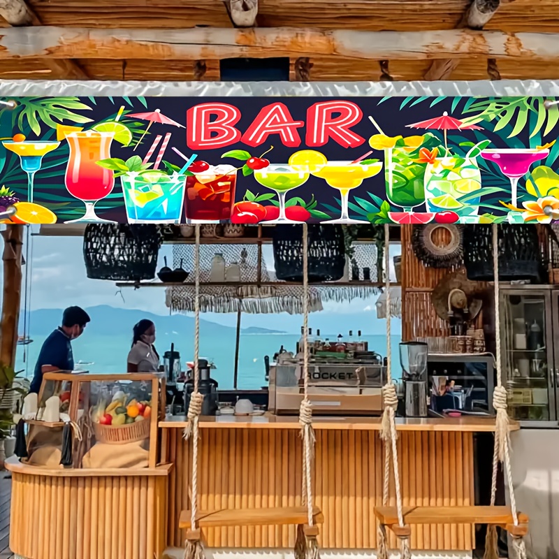 Hawaiian Seaside Bar Party Ban - Summer Clothing Banner のレビューと価格
