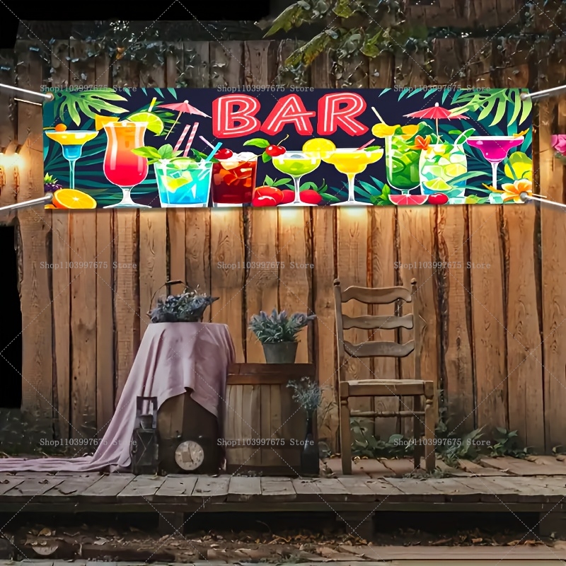 Hawaiian Seaside Bar Party Ban - Summer Clothing Banner のレビューと価格