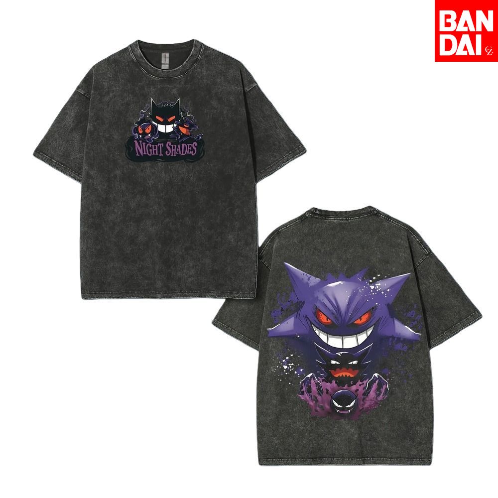 Pokemon Gastly Haunter Gengar  - Vintage Summer Clothing Men のレビューと価格