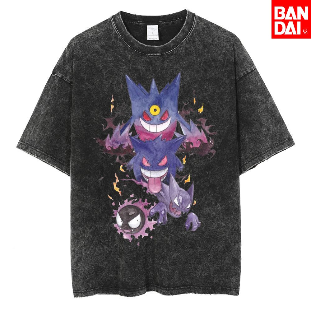 Pokemon Gastly Haunter Gengar  - Vintage Summer Clothing Men のレビューと価格