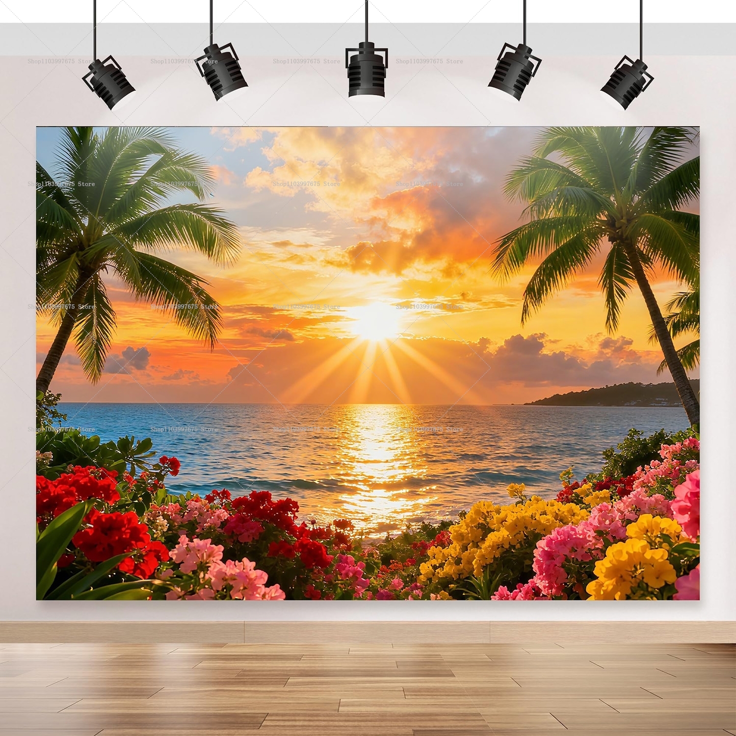 2D Beach Ocean Backdrops Summe - Summer Clothing Banner のレビューと価格