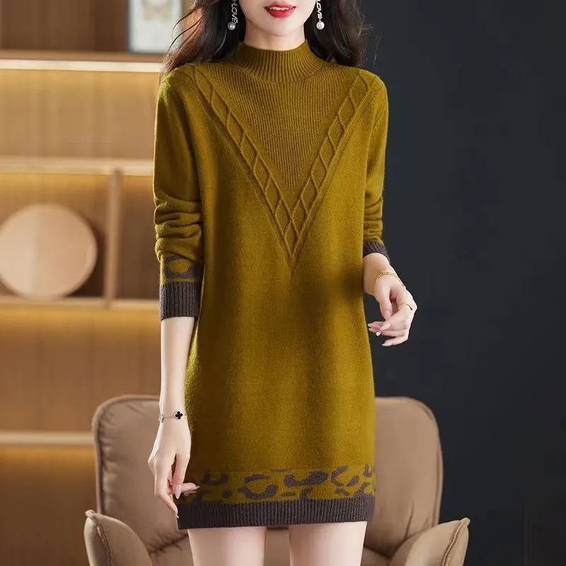 Women Pullover Sweater Half Hi - Summer Jumper Clothing のレビューと価格