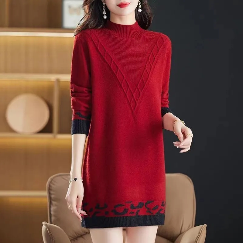 Women Pullover Sweater Half Hi - Summer Jumper Clothing のレビューと価格