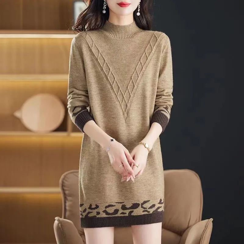 Women Pullover Sweater Half Hi - Summer Jumper Clothing のレビューと価格