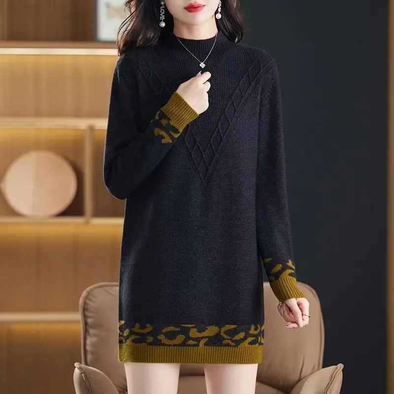 Women Pullover Sweater Half Hi - Summer Jumper Clothing のレビューと価格
