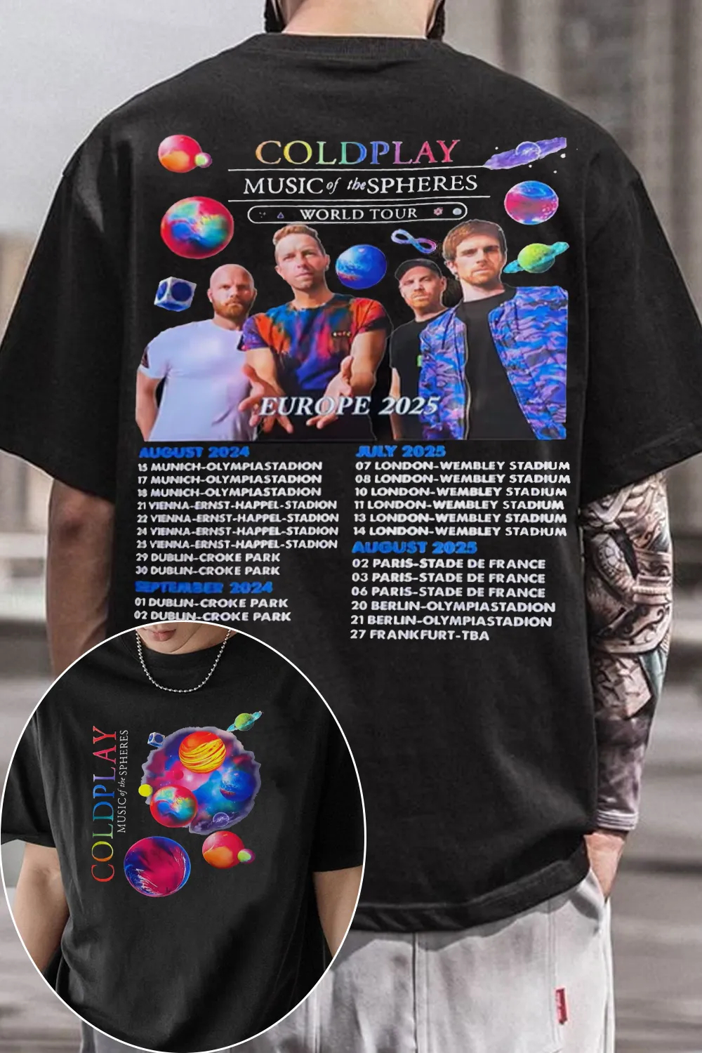 Uk Band Cold-plays TShirt Mens - Womens Summer Clothing Uk のレビューと価格