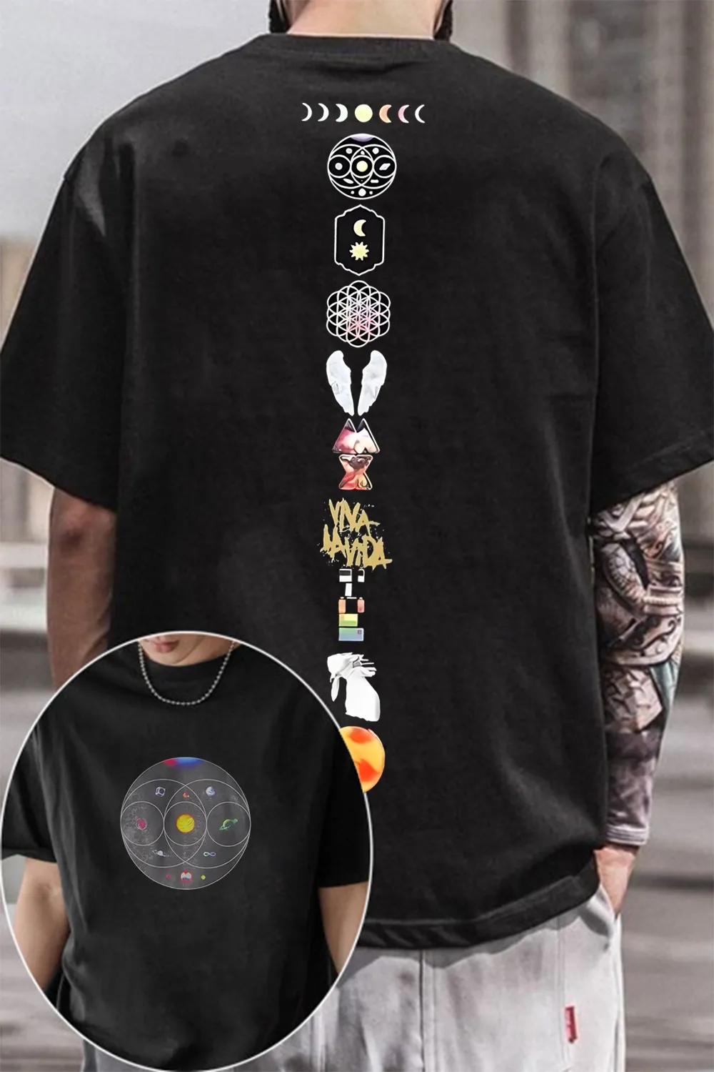 Uk Band Cold-plays TShirt Mens - Womens Summer Clothing Uk のレビューと価格
