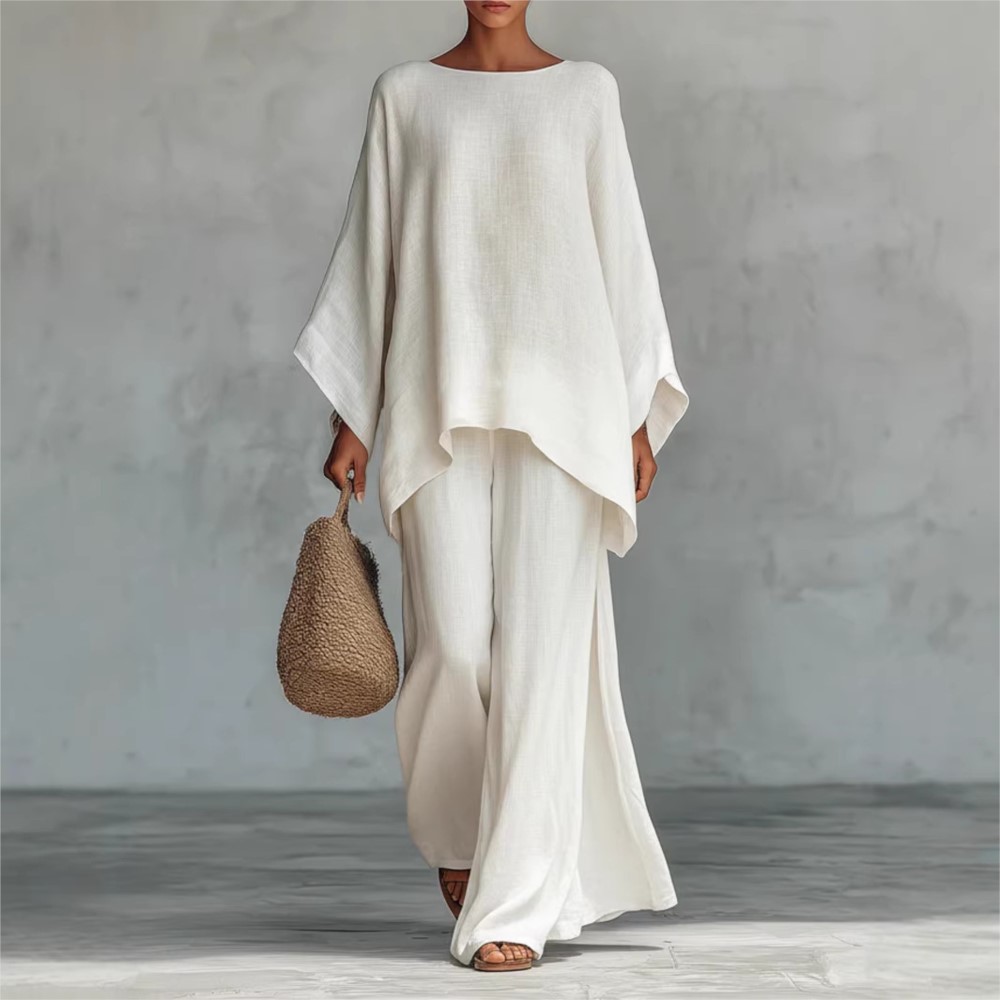 Fashion Linen Loose Long-sleev - Summer Linen Clothing For Women のレビューと価格