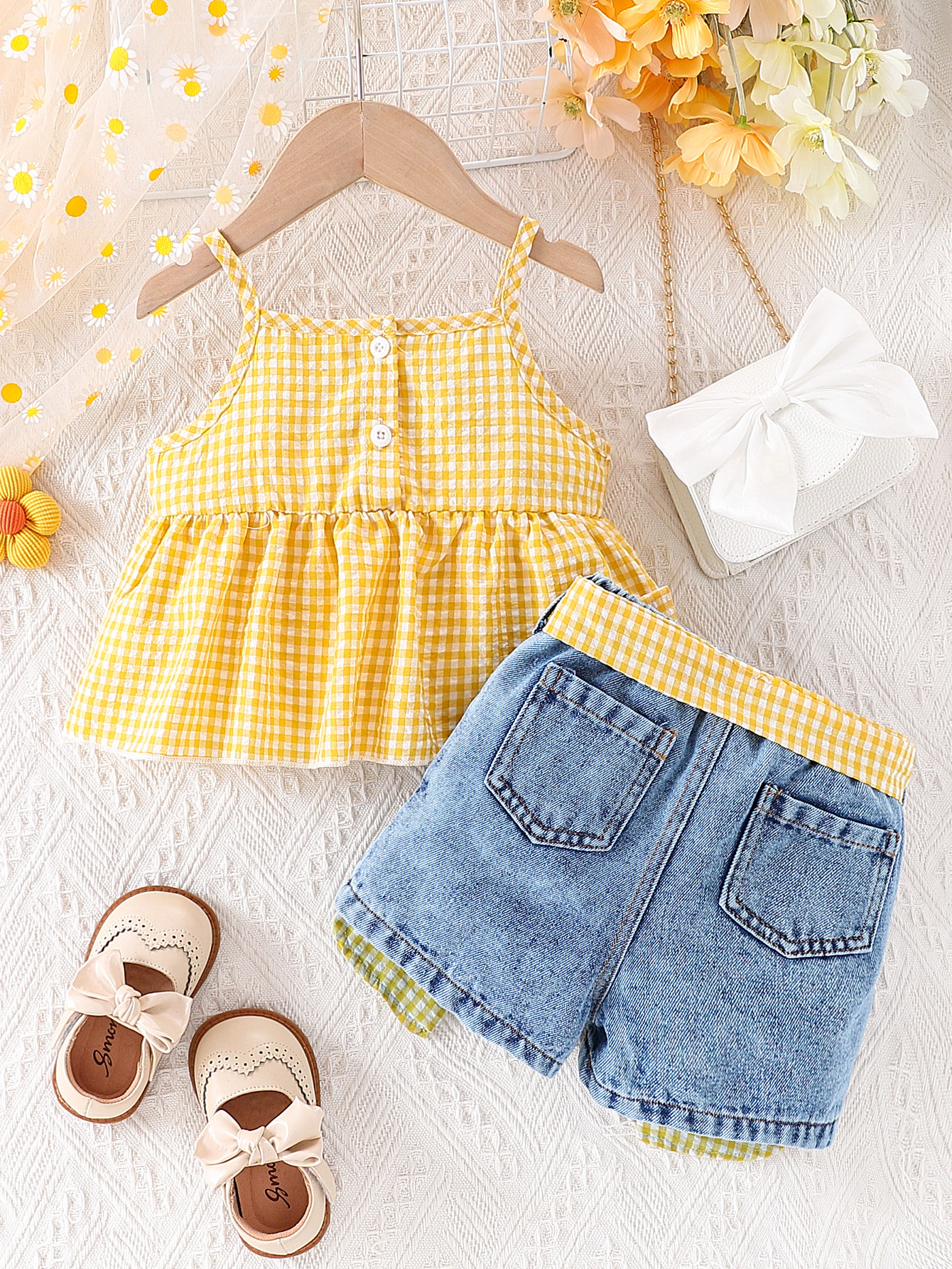 Summer Baby Girls Clothing Set - Soft Summer Yellow Clothing のレビューと価格