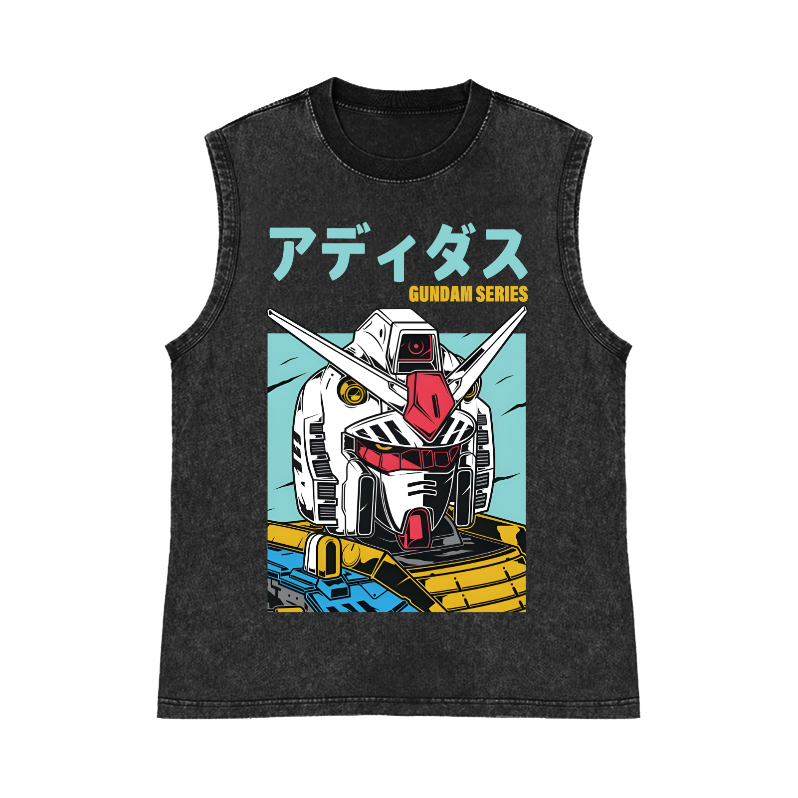Oversized Anime Gundam Tank To - Vintage Summer Clothing Men のレビューと価格