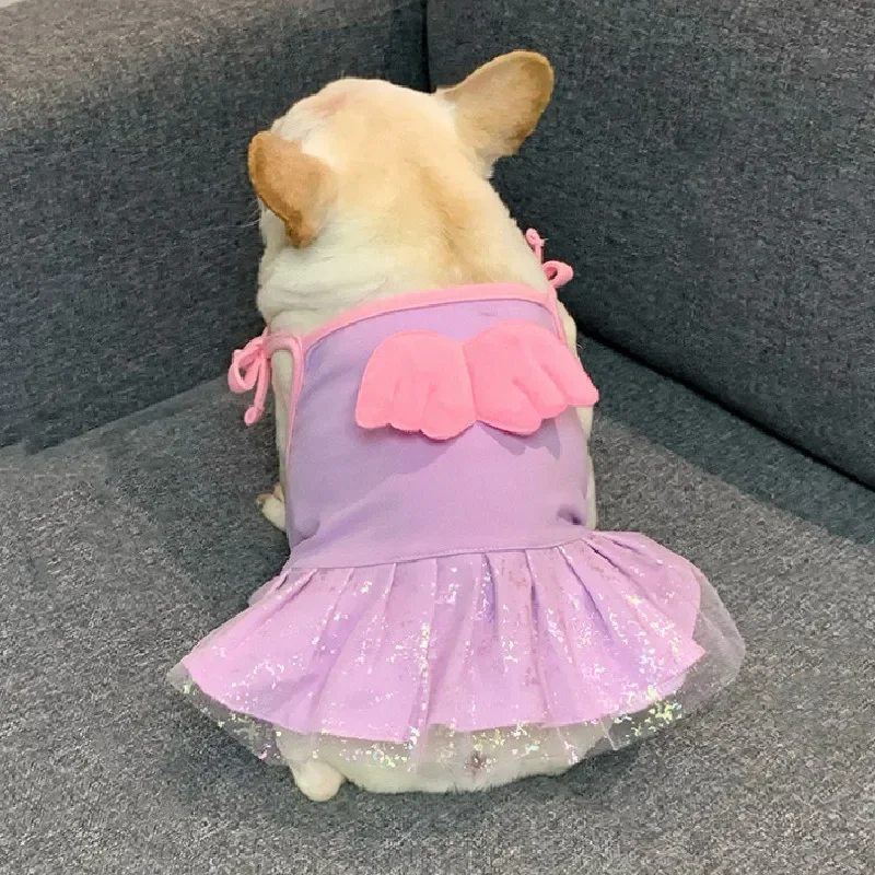 Pug Clothing Cute Girl Dog Clo - Summer Clothing In French のレビューと価格