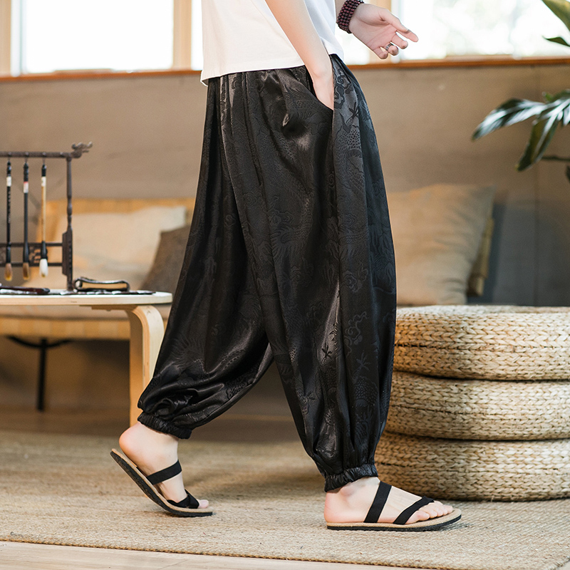 Men Harun Pants Summer Ice Sil - Summer Light Clothing のレビューと価格