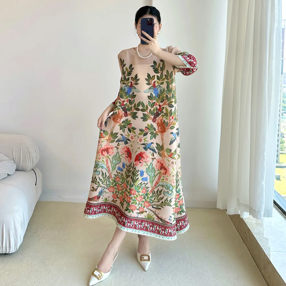 Miyake Vintage Print Dress Sev - Summer 2025 Clothing Essentials のレビューと価格