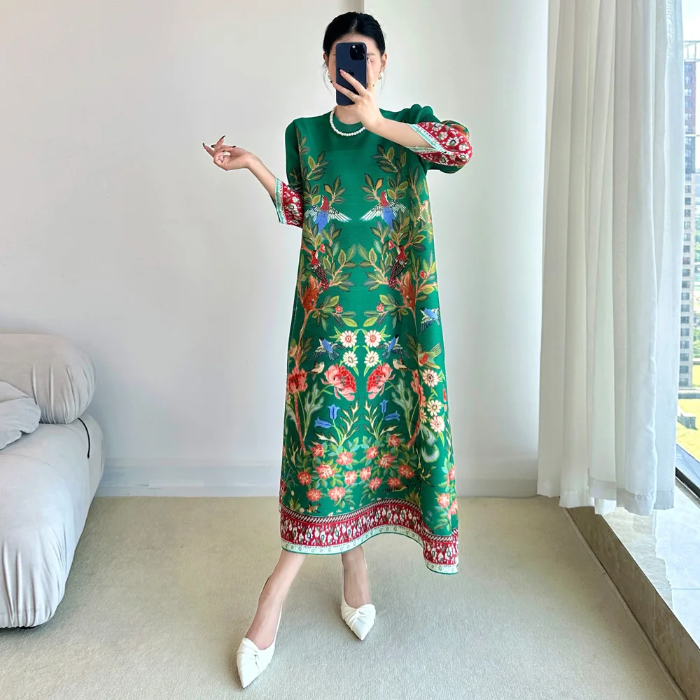 Miyake Vintage Print Dress Sev - Summer 2025 Clothing Essentials のレビューと価格
