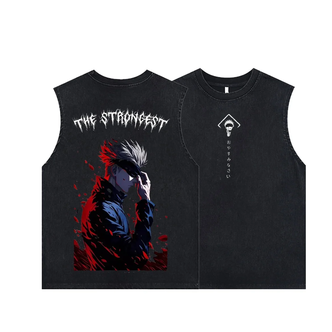 Men's Tank Tops Anime Gojo Sat - Vintage Summer Clothing Men のレビューと価格