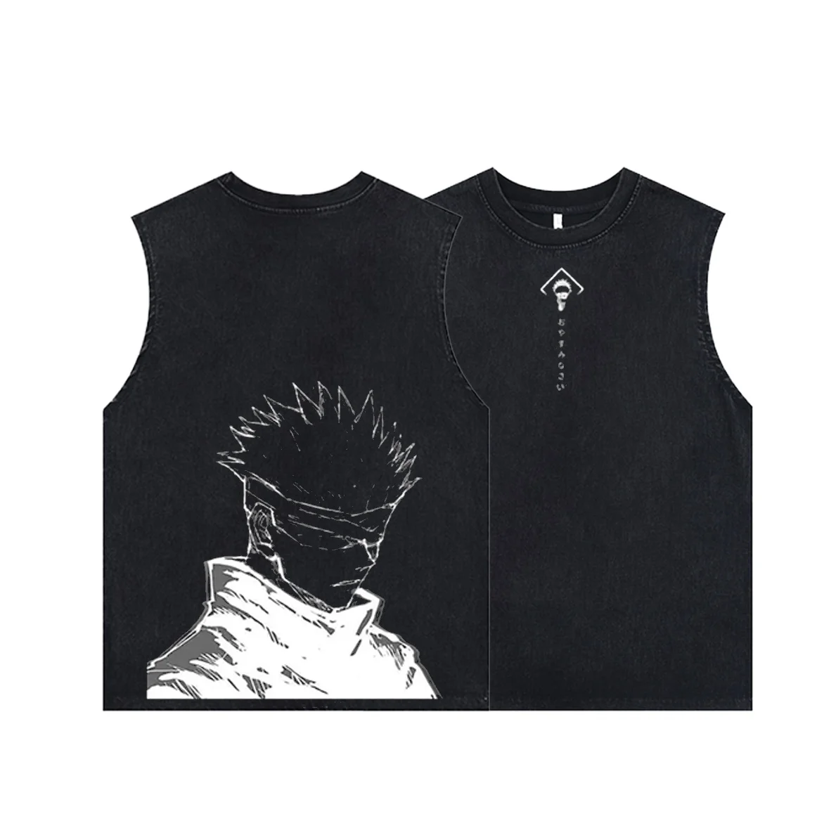 Men's Tank Tops Anime Gojo Sat - Vintage Summer Clothing Men のレビューと価格