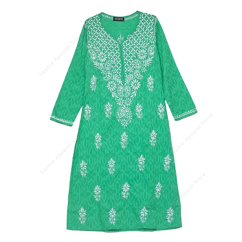 Women's Embroidered Kurti Indi - Summer Clothing Pakistan のレビューと価格