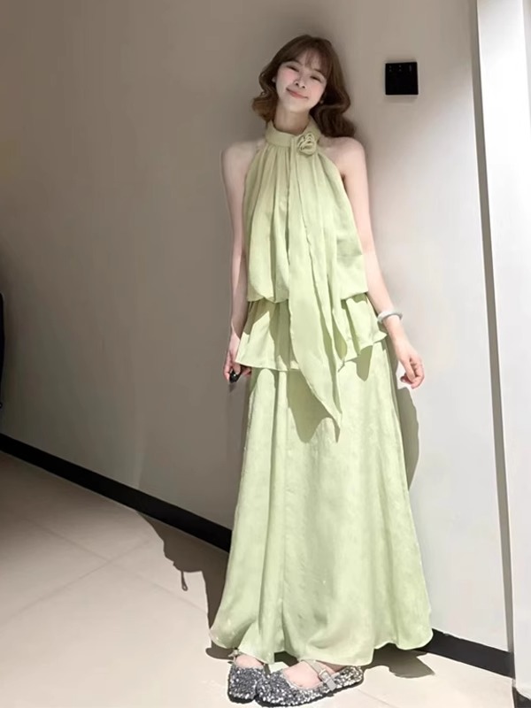 Stunning Unique Green Long Dre - Summer Green Clothing のレビューと価格