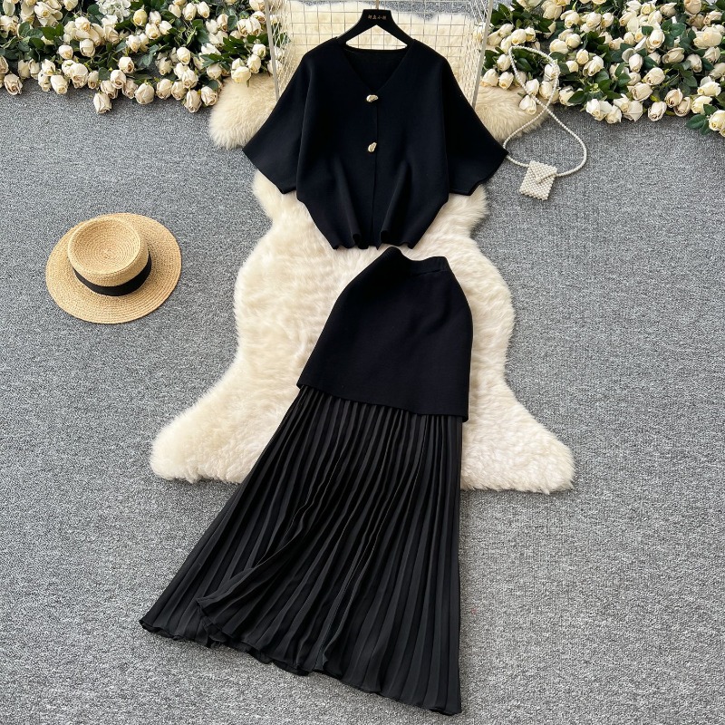 Knit Two Piece Women Top Dress - Summer Linen Clothing For Women のレビューと価格