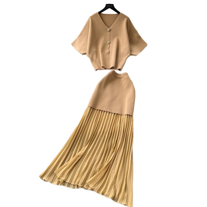 Knit Two Piece Women Top Dress - Summer Linen Clothing For Women のレビューと価格