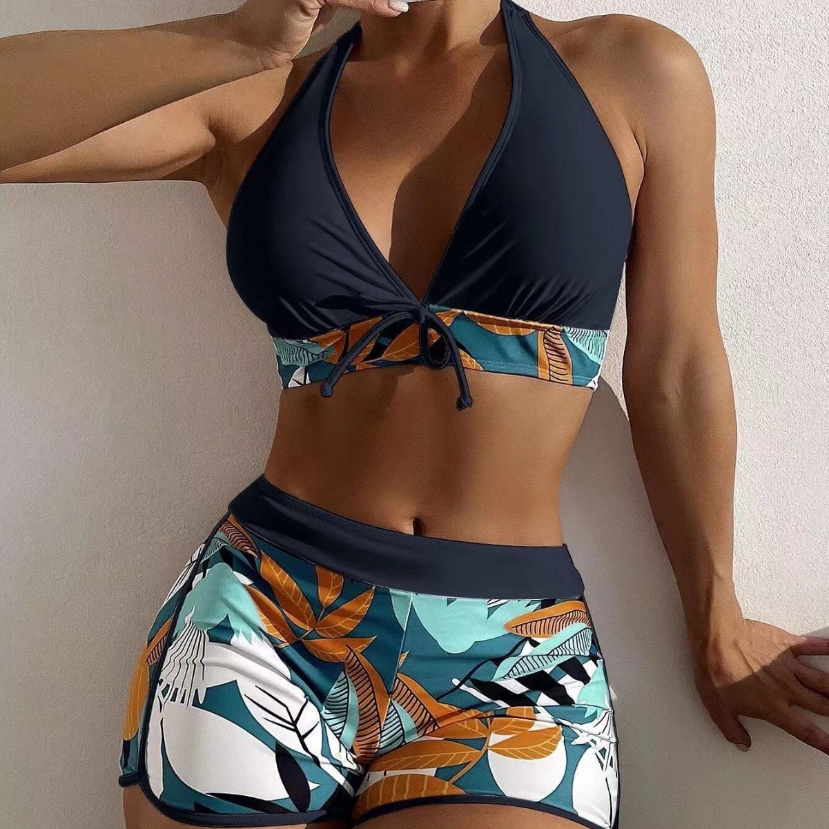 Swimsuit Woman Two Piece Swims - Halter Neck Top のレビューと価格