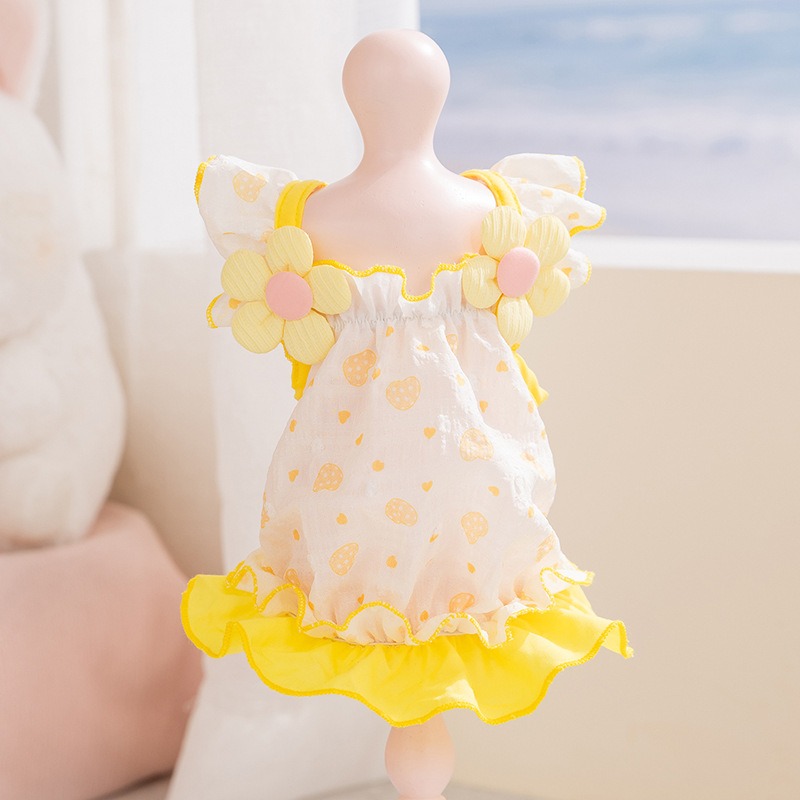 Yellow Love Dog Clothes Summer - Soft Summer Yellow Clothing のレビューと価格