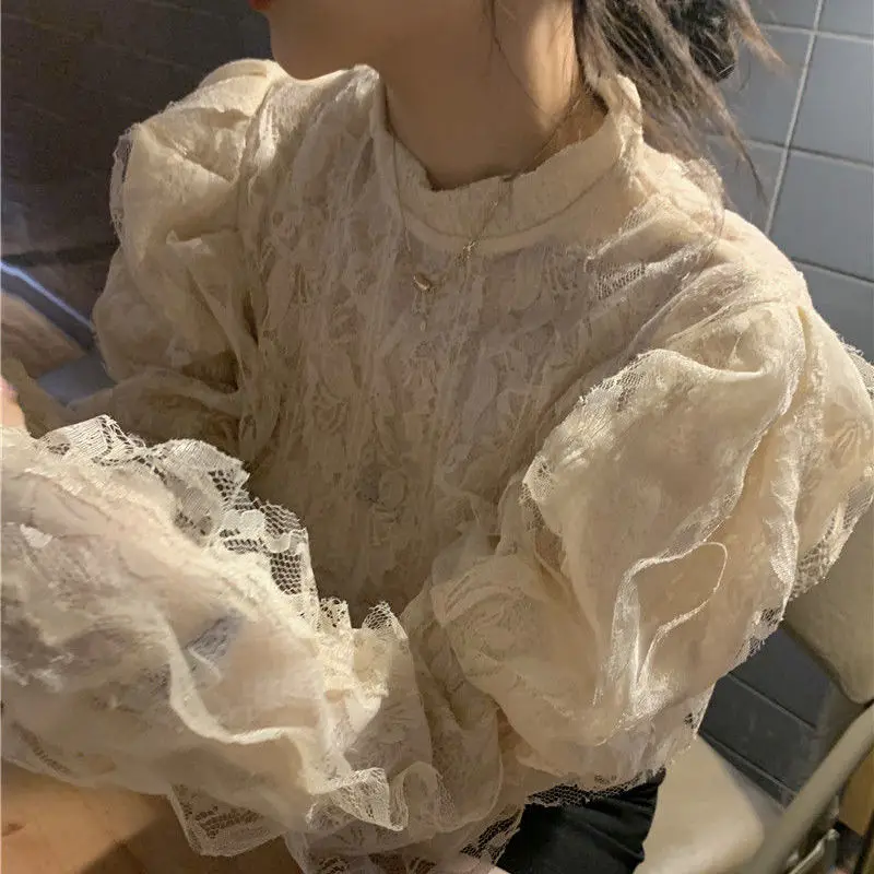 Vintage Blouses Women French S - Crop Blouse Linen のレビューと価格