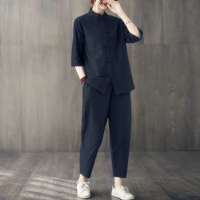2pcs Buddhist Women's Clothing - Summer Linen Clothing For Women のレビューと価格